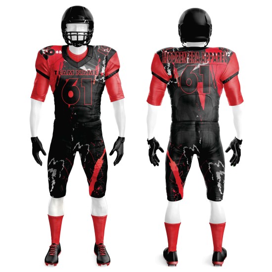 Durable ODM & OEM Genuine Material Sublimation American Football Uniforms 100% Polyester Tackle Twill Sets