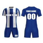 High Quality Custom Men's Football Kits Soccer Jersey Set for Team Training Sublimation Soccer Uniforms with Custom Name