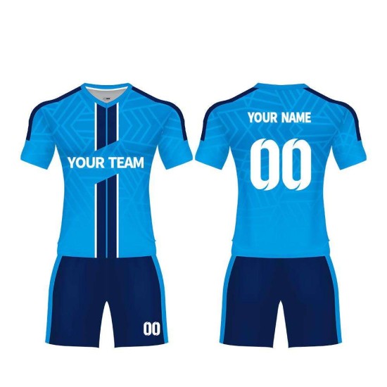 High Quality Custom Men's Football Kits Soccer Jersey Set for Team Training Sublimation Soccer Uniforms with Custom Name