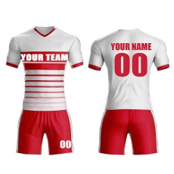 2025-2026 Custom Men's Football Uniforms Wholesale 100% Polyester National Team Soccer Wear Sublimation Jersey Set