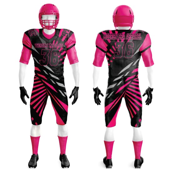 New Model Reversible American Football Uniforms Personalized Short Sleeve Mesh Jersey Sublimated Printed for Summer Use