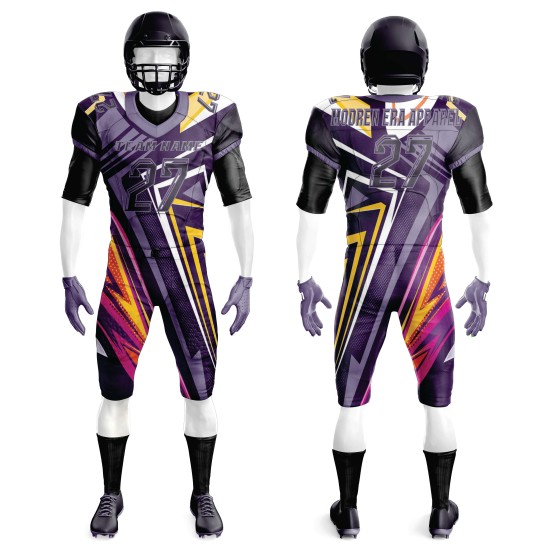 Wholesale Short Sleeve American Football Uniforms Custom Printed Breathable Top Sportswear with Embroidery Low MOQ
