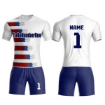 Unisex Quick-Drying Soccer Training Uniform Popular Kids Soccer Suit with Custom Name Logo Heat Sublimation Shirts Set Style