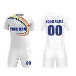 Breathable Soccer Wear Kit Custom Football Jerseys Soccer T-shirt Uniform Sublimated 2 Piece Soccer Jersey Set