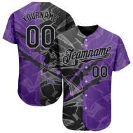 Custom Logo 3D Pattern Full Button Baseball Jersey Wholesale College Games Sublimation Printing Baseball Jerseys