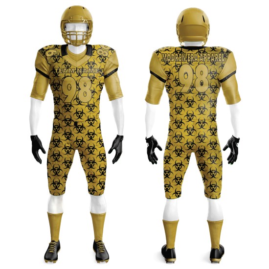 Fully Customized Sublimation American Football Uniforms in High Quality Printed American Football Uniforms